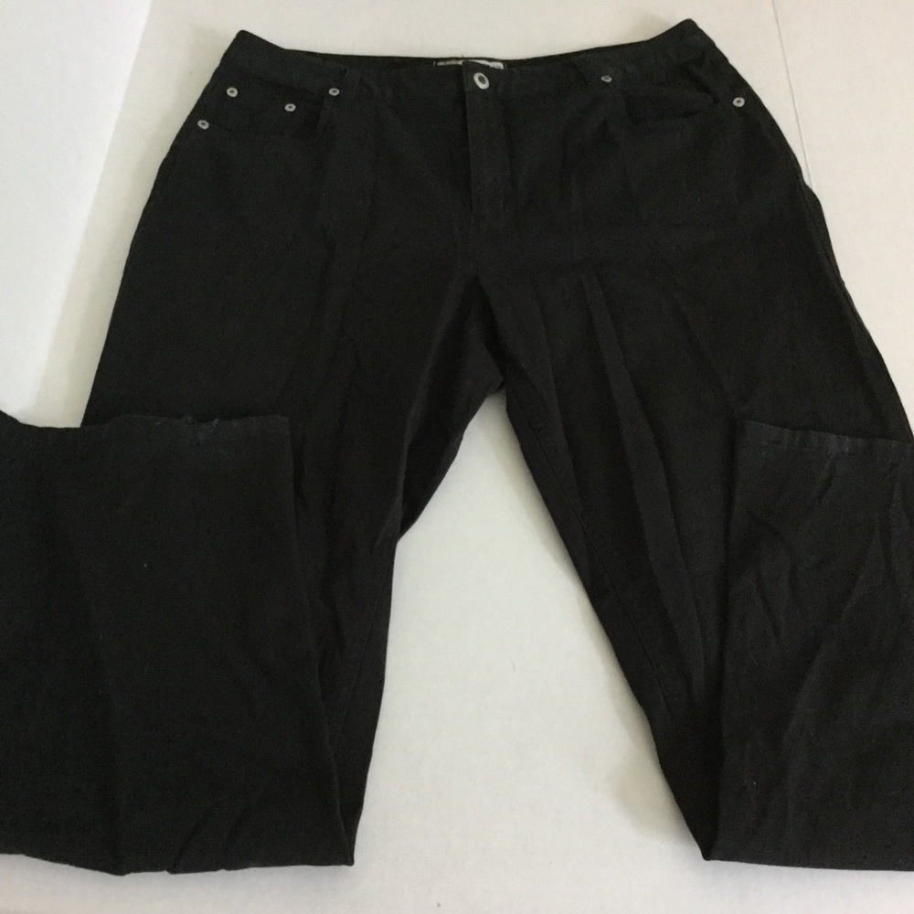🔵CARIBBEAN JOE Black Jeans Stretch Size 16